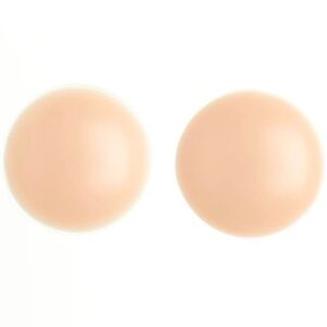 (PACK OF 8) Seamless Nude Silicone Reusable Nipple Covers (Beige)